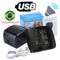Rechargeable Wrist Blood Pressure Monitor Medical Digital Irregular Pulse Heart Rate Digital Tensiometer Health Tonometer