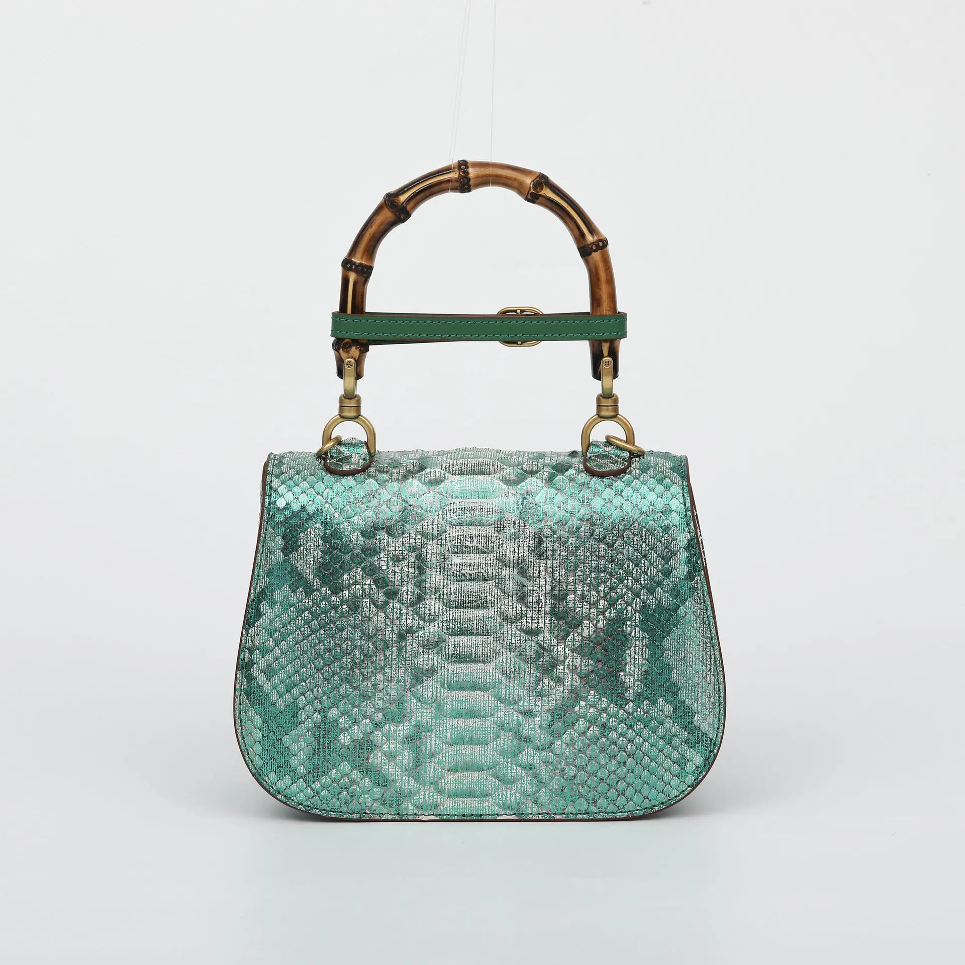 New Fashionable Women's Handbag Hand-held Bamboo Versatile Crossbody Bags Female Genuine Leather Handbags Woman Bags Top-handles