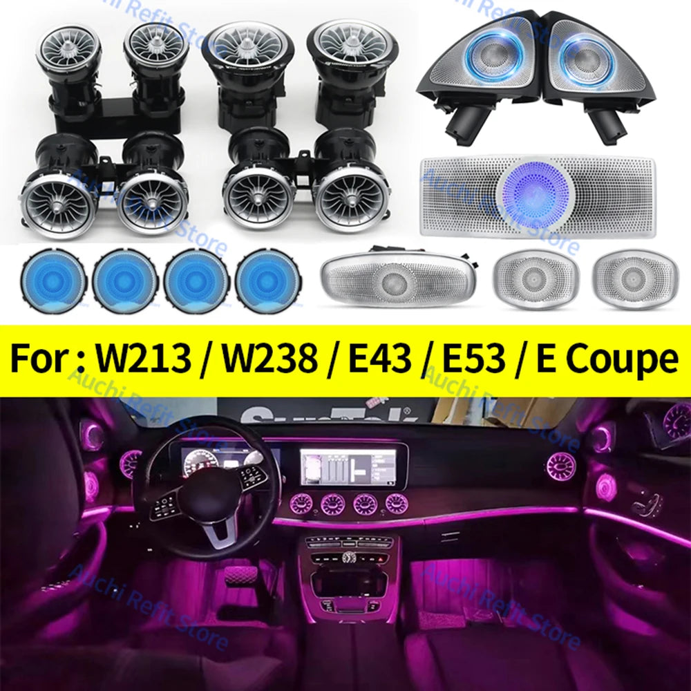 Mercedes-Benz W213 Ambient LED Air Vents with 3D Rotating Speaker Tidesmit