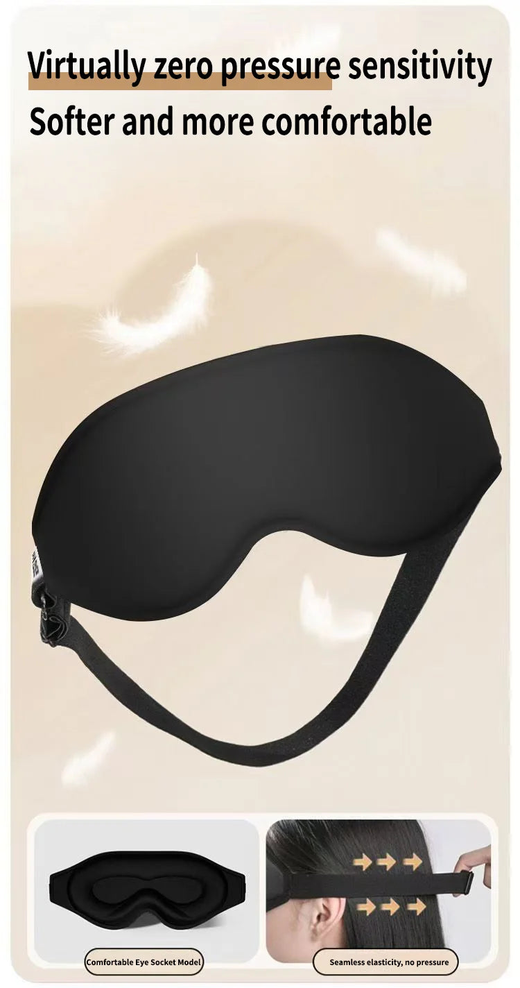 3D-Shaped Men's and Women's Sleep Eye Masks Provide Perfect Light-Blocking, Are Soft and Comfortable, Suitable for Travel A-DH
