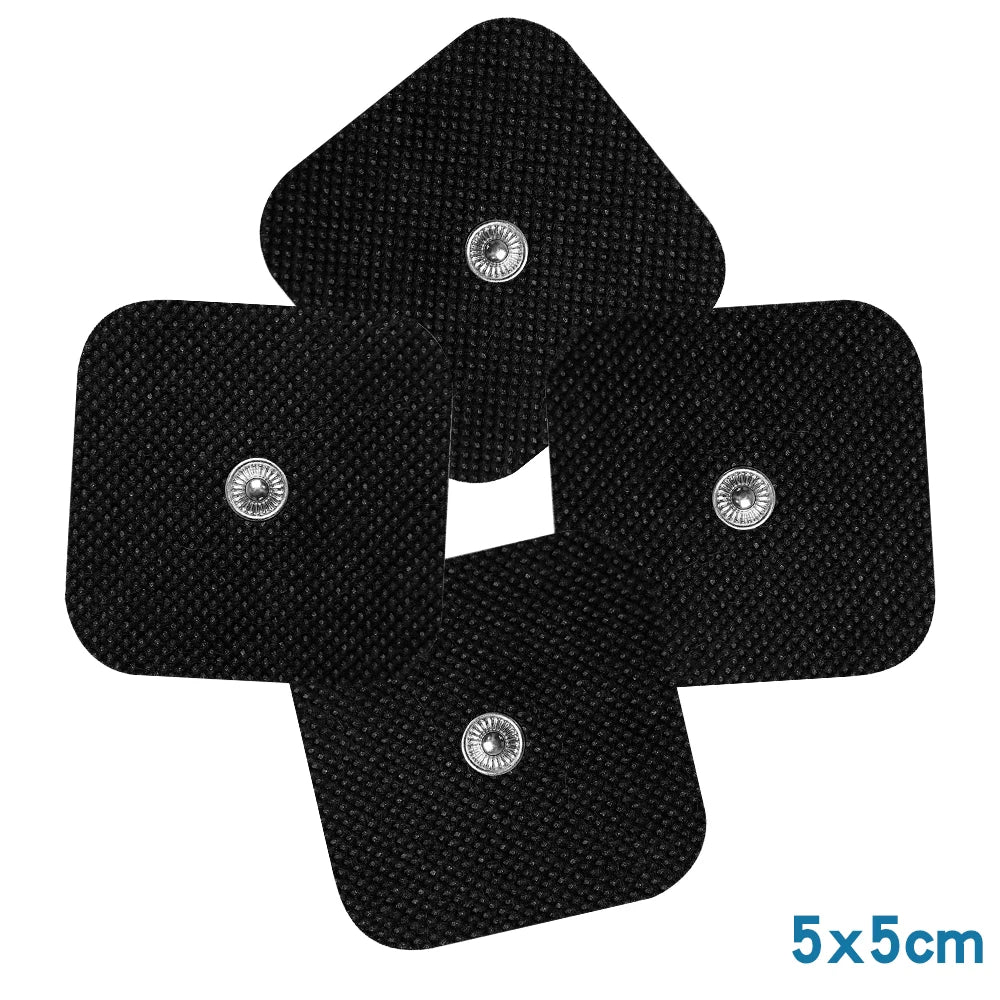 TENS Unit Electrode Pads: Reusable Muscle Stimulator Gel Sets Back Massage Instrument Tidesmit