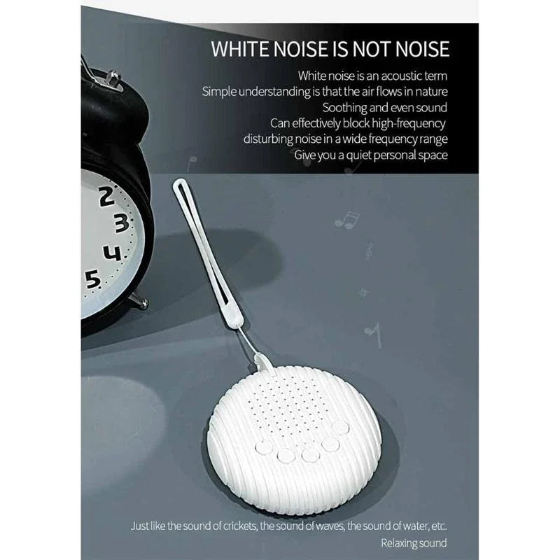 J15U White Noise Machine with 10 Natural Sounds Timed Shutdown Baby Care Sleeping Aid Therapy Device Relaxing Soothing