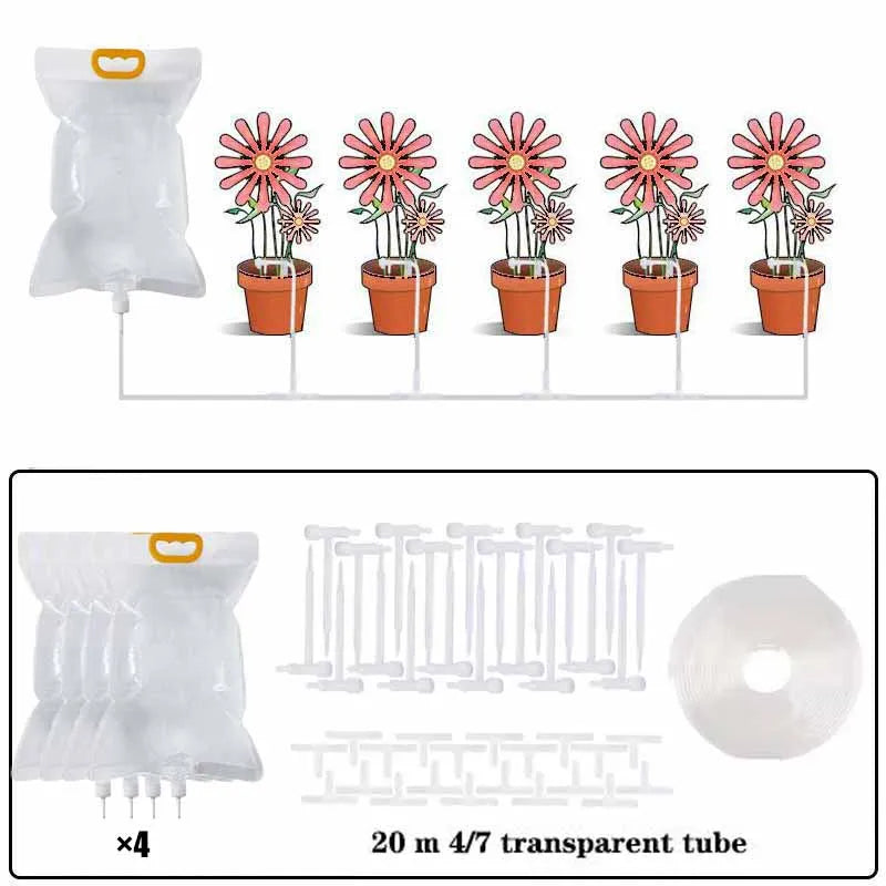 Plant Irrigation Bag Automatic Adjustable Dripping Rate Watering Bag Garden Watering Water Bag Plant Dripper Tools Kits