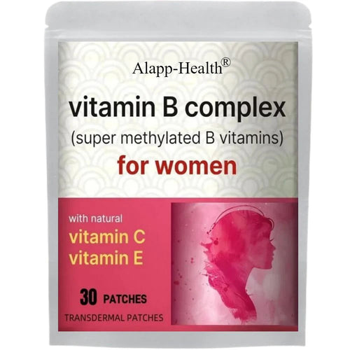Vitamin B complex transdermal patches pouch for women, 30 patches