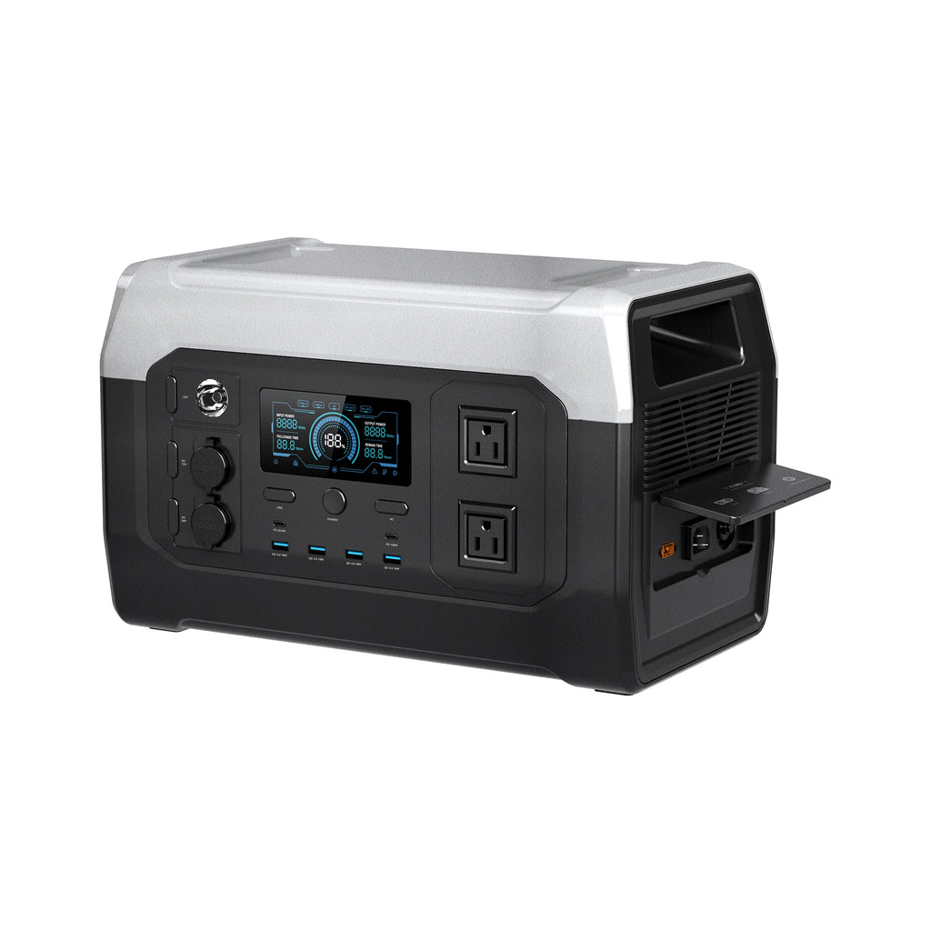 CTOLITY 1800W Camping Portable Power Station 1024Wh Lifepo4 Pure Sinve Wave Solar Generator Outdoor XP1000 110V AC Garden Party