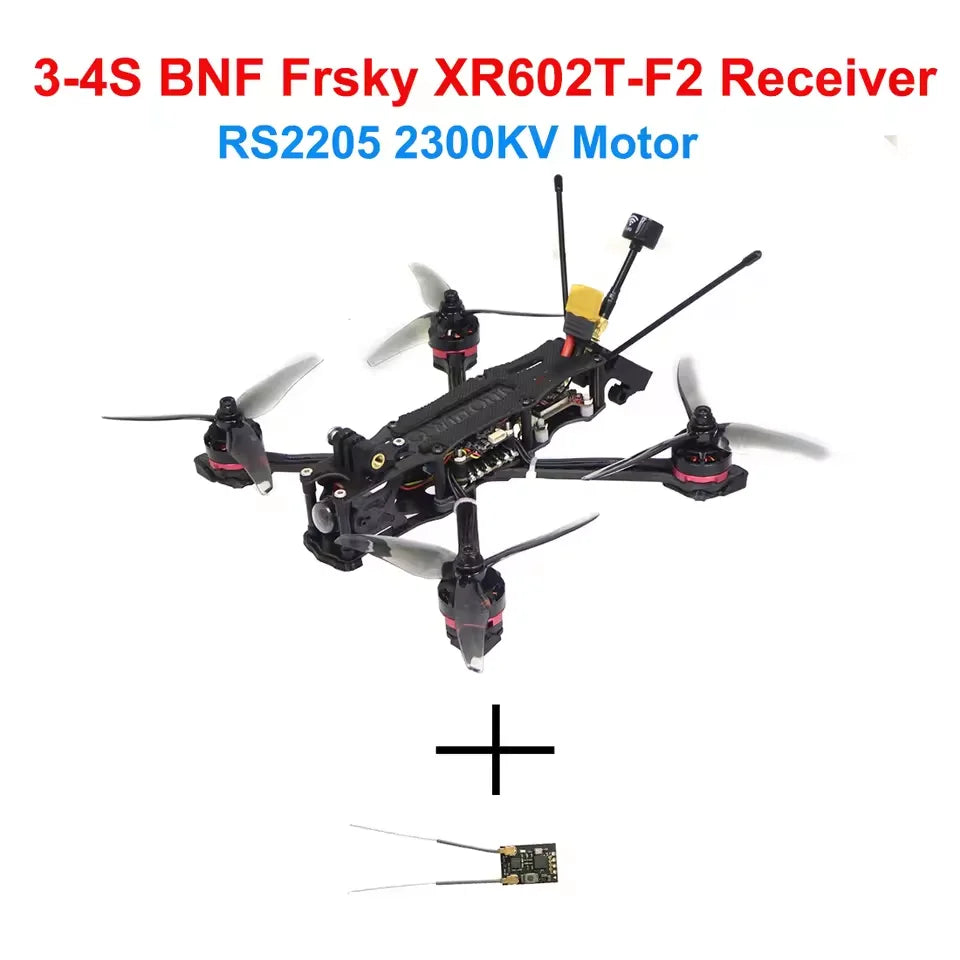 FPV Racing Drone 220mm RTF 4S Brushless Quadcopter Kit 3-4S BNF FRSKY RX Tidesmit