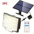 1PC/2PCS 252 LEDs Solar Powered Outdoor Lamp, Split Panel Solar Motion Sensor Security Flood Lamp, 3 Modes, IP65 Waterproof for Garden Yard Driveway Decor Lighting