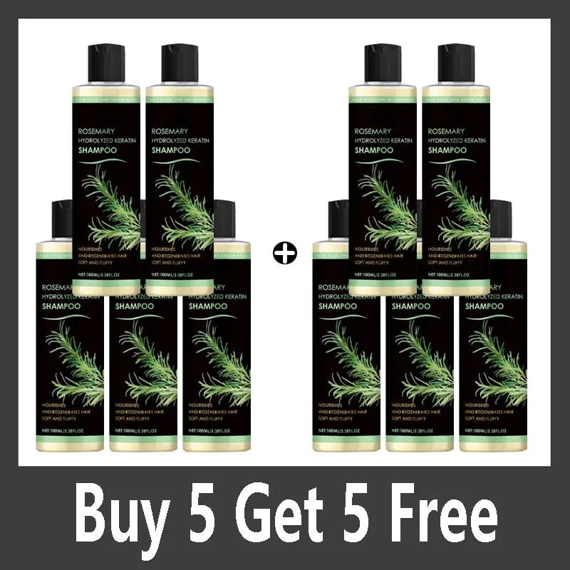 Organic Rosemary Shampoo for Hair Growth Natural Thickening & Strengthening Shampoo with Hydrolyzed Keratin Hair Care