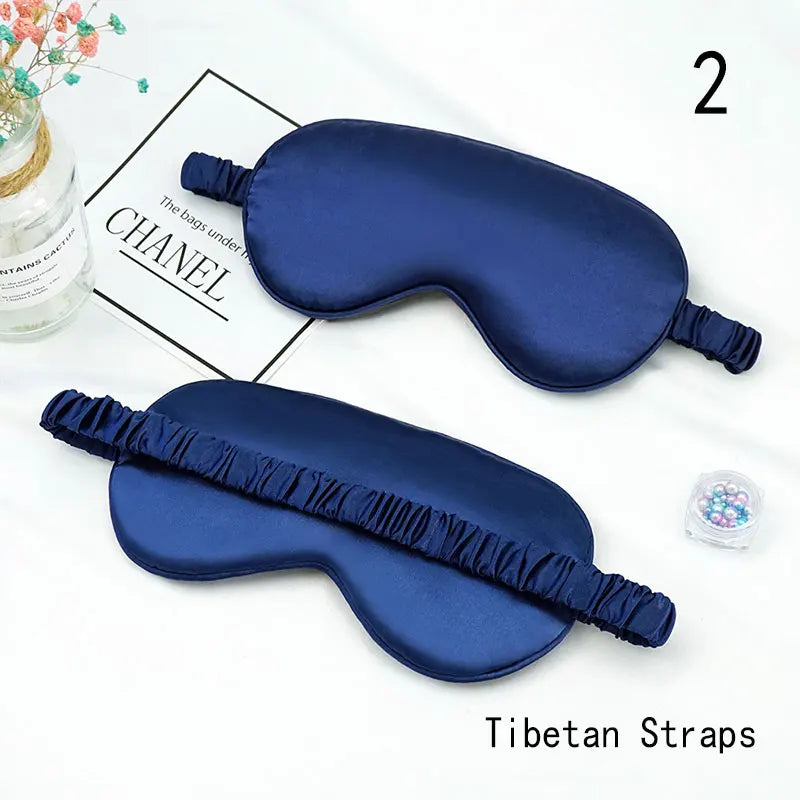 Imitated Silk Eye Mask for Sleeping Breathable Eyeshade Cover Sleeping Mask for Travel Nap Soft Comfort Blindfold Night Eyepatch