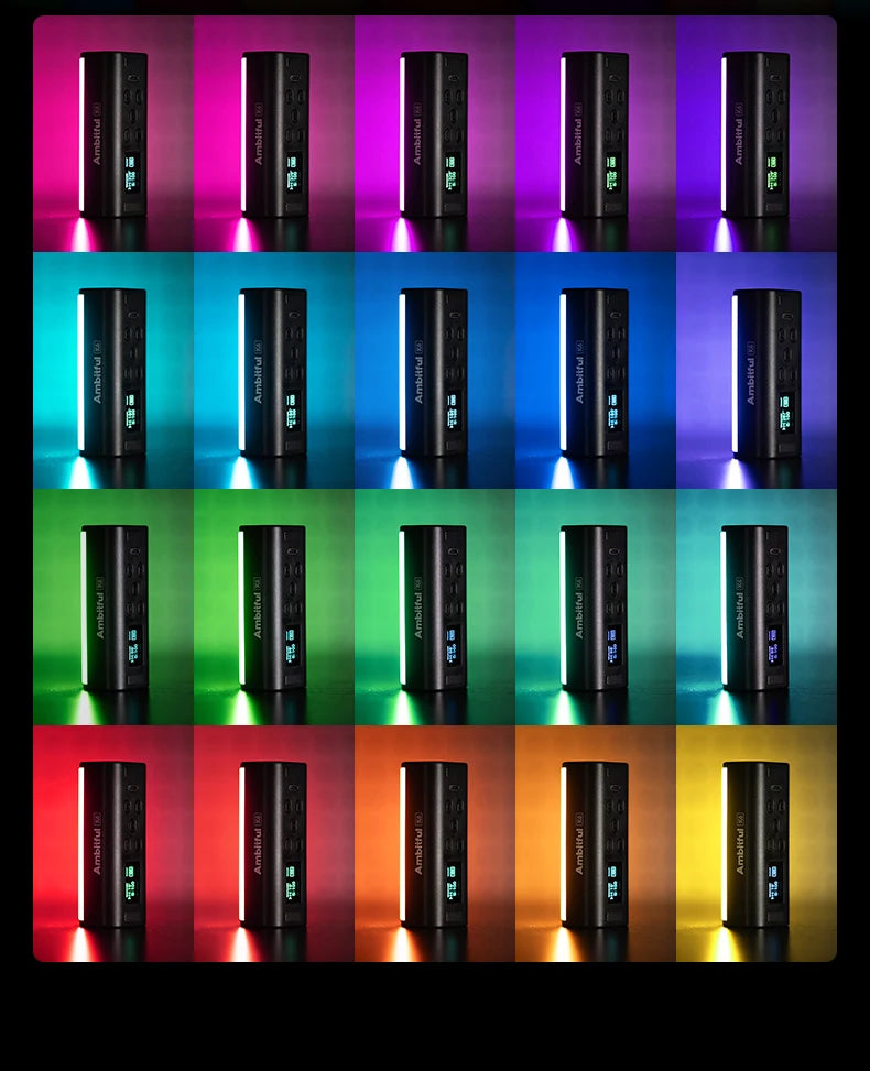 RGB Handheld LED Video Light - Magnetic Tube with Adjustable Temperature Tidesmit