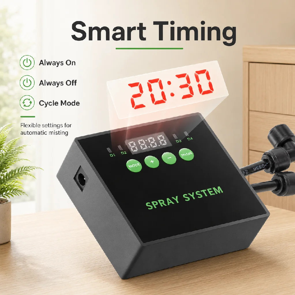 Water Plant Aquarium Rainforest Fish Tank Plant Timing Sprayer Reptile Humidification Intelligent Sprayer System Kit EU