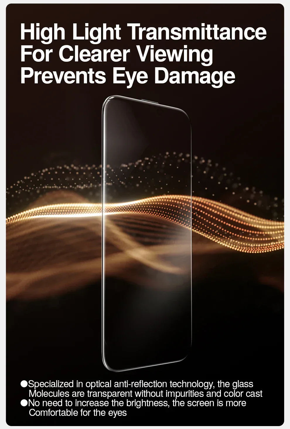 Privacy Screen Protector for iPhone 16 Pro Max - 9H Tempered Anti-Spy Glass Tidesmit