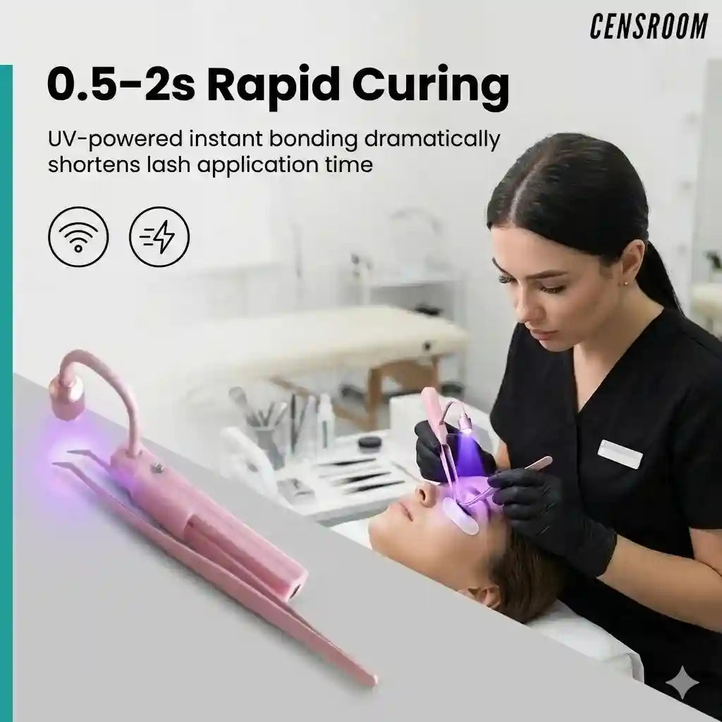 UV Lash Lamp for Eyelash Extensions, Professional LED Curing Light Tidesmit