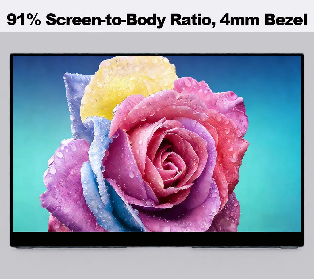 KUNGFUGO A14S Portable Monitor 14" 3K Fully Laminated CNC Aluminum Alloy  Single-Cable Expansion Screen