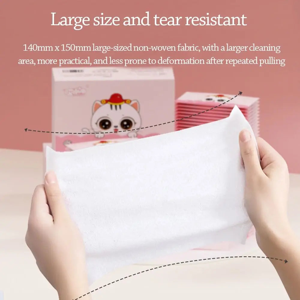 50pcs Fashion Disinfection Baby Wet Wipes Hand Cleaning Non woven fabric Tissue Portable Moist Paper Outdoor