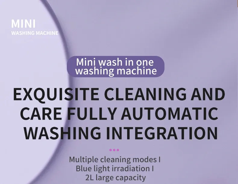 Tidesmit 2L Wireless Mini Portable Washing Machine