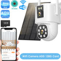 4G Solar Camera  Outdoors Wifi PTZ IP Camera 8MP 4K HD CCTV Camera AOV 24 Hour Recording Human Ai Auto Detect Tracking ICSee APP
