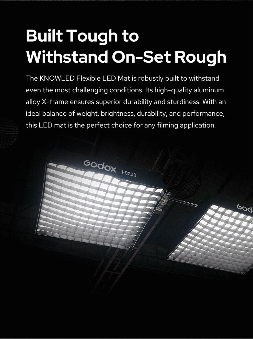 Flexible LED Mat Light Bi-Color 2700K-8500K - Professional Studio Lighting Tidesmit