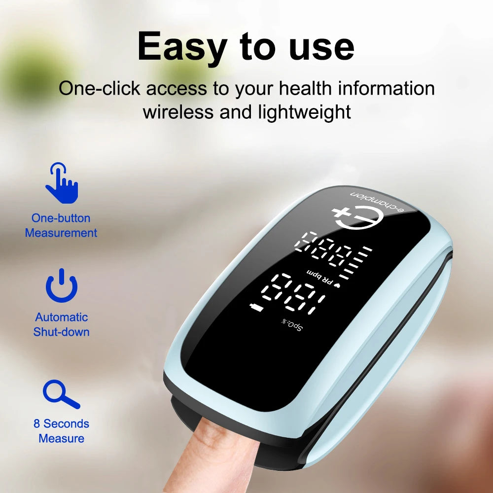 Medcial Forehead Thermometer Fingertip Pulse Oximeter Monitor Blood Oxygen Saturation Meter Pulse Oximeter USB Rechargeale
