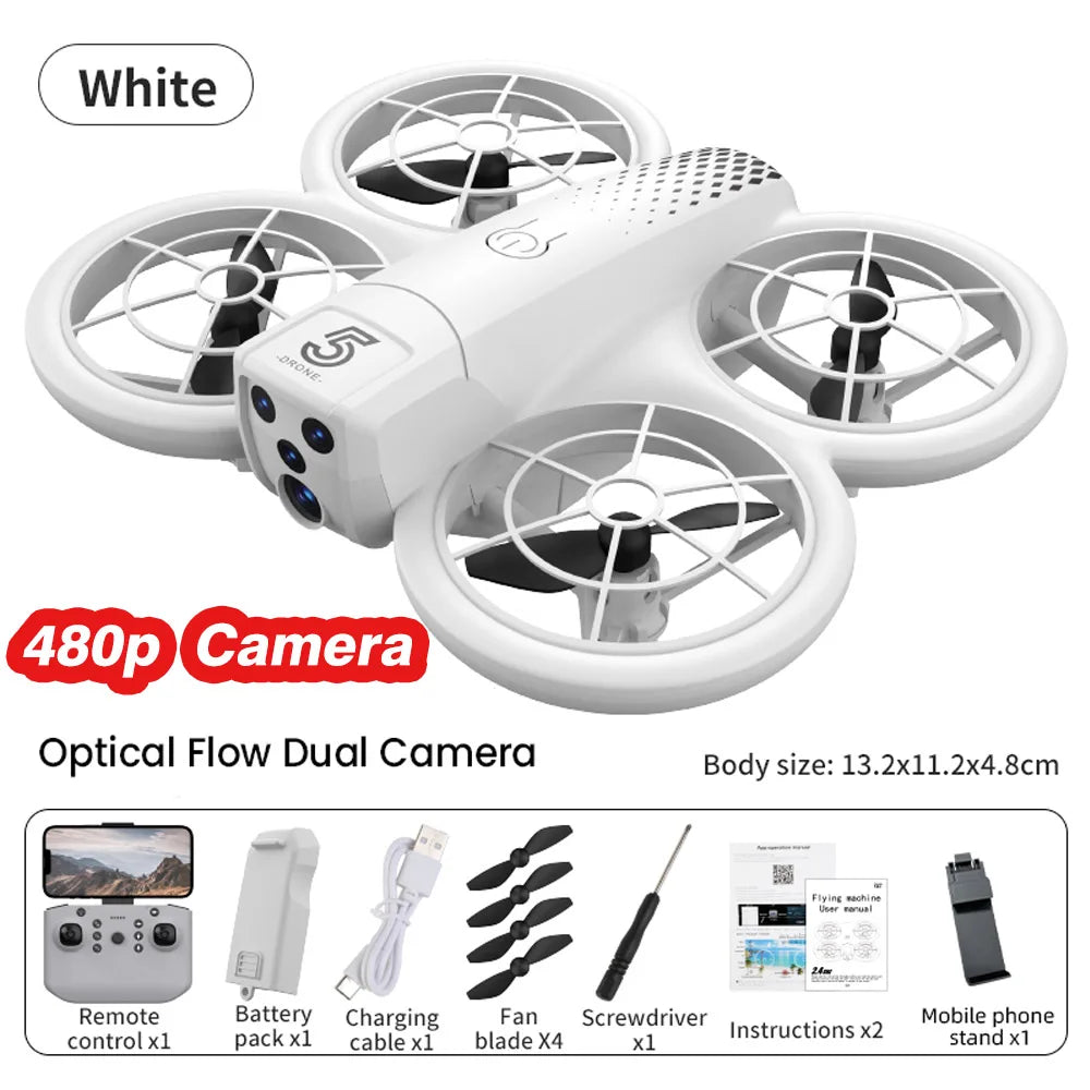 Mini 4K Camera Drone - Foldable Remote Control Aircraft CZ05 480P Camera W Tidesmit