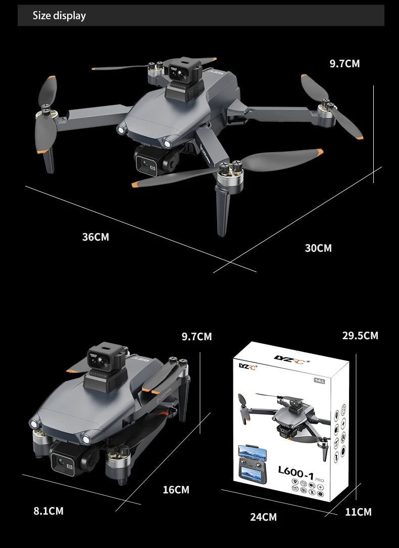 8K FPV Camera Drone with Laser Obstacle Avoidance and 3-Axis Gimbal Tidesmit