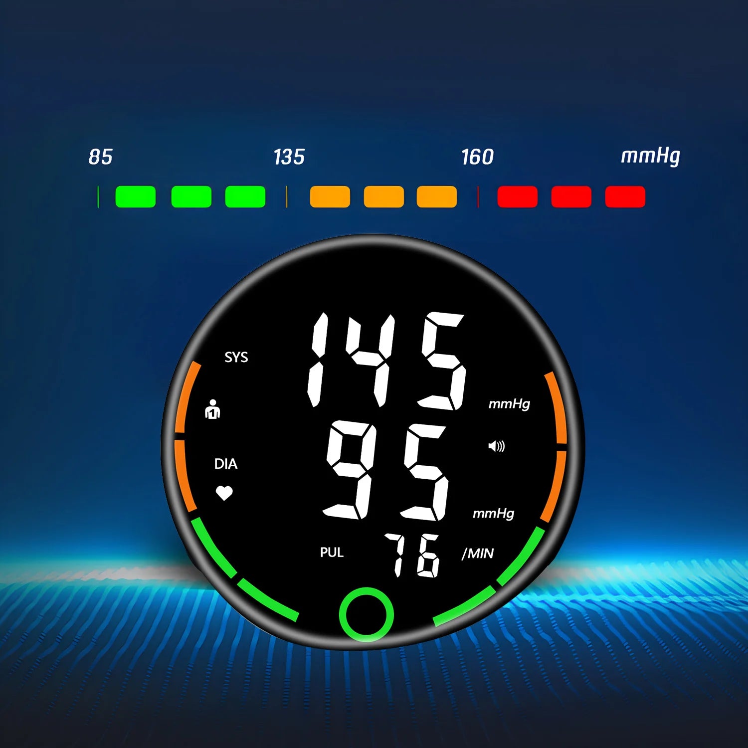 Automatic Digital Wrist Blood Pressure Monitor Sphygmomanometer Tonometer Tensiometer Heart Rate Pulse Meter BP Monitor Health