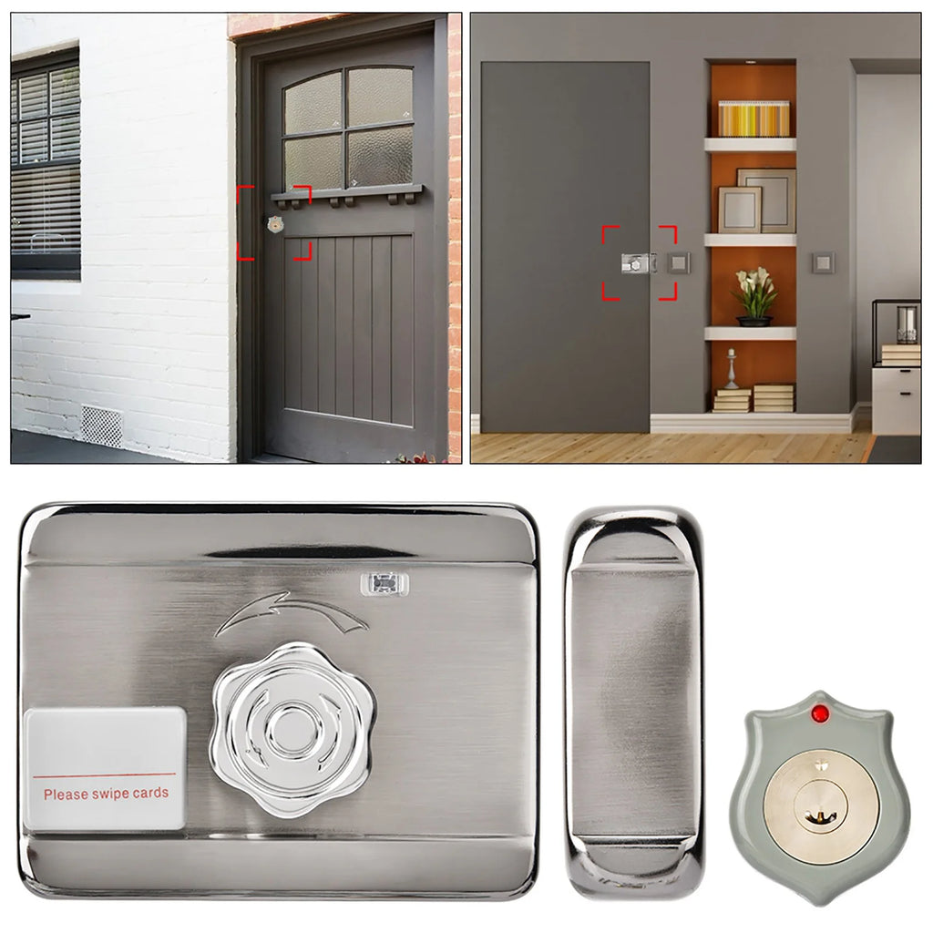 Electronic Door Access Intelligent Remote Control System ID Single Head 12V Lock Intelligent Door Lock Remote Control Door Lock