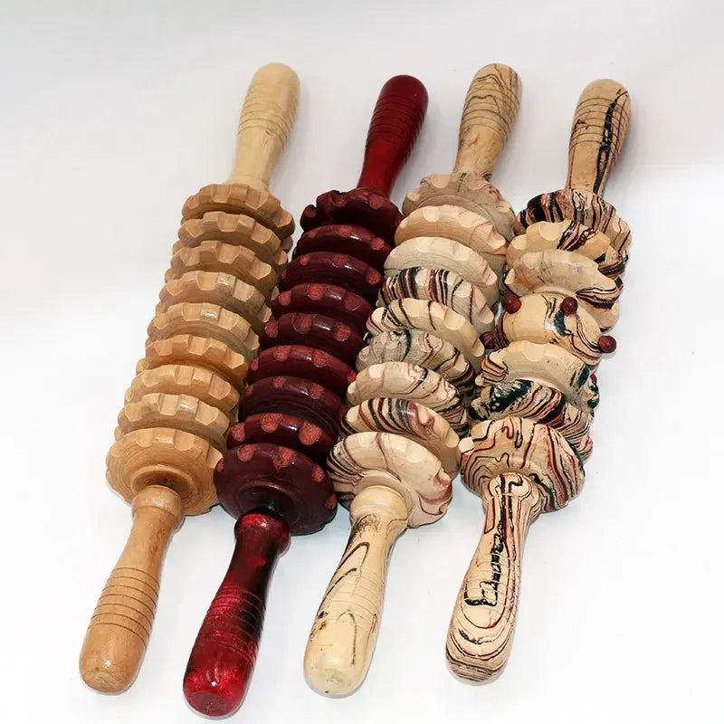 Wood Therapy Massage Roller for Body Contouring and Cellulite Reduction Body Shaping Massage Equipment Tidesmit