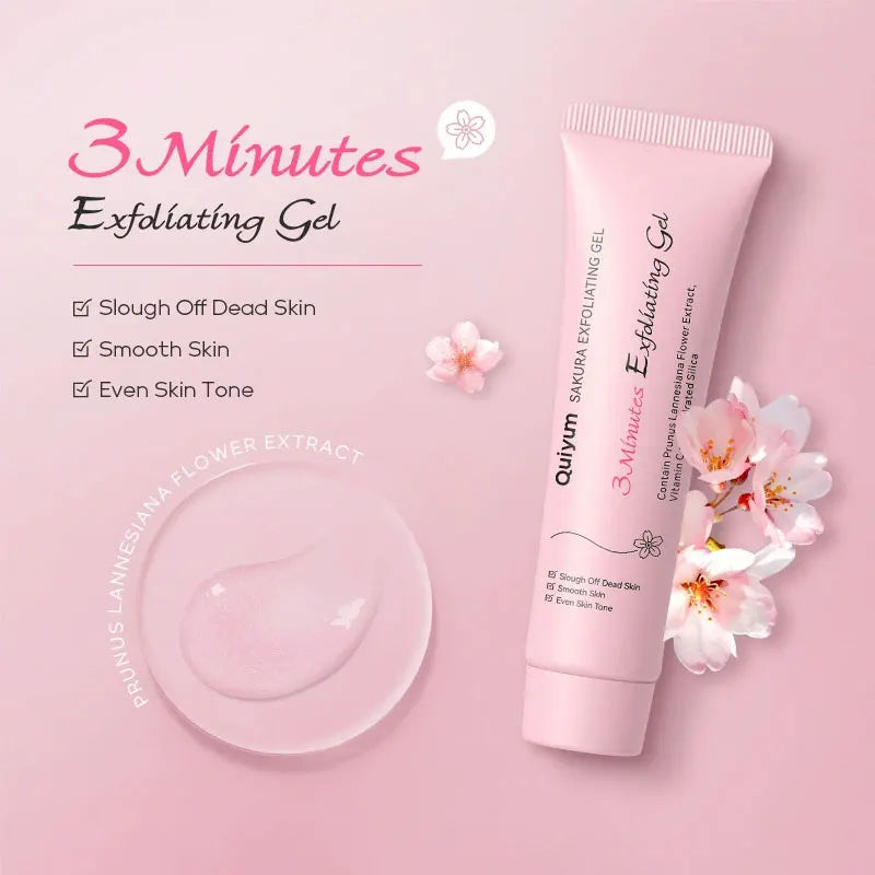 Sakura Exfoliating Gel | Deep Cleansing Face & Body Scrub 30g Scrubs Treatments Tidesmit