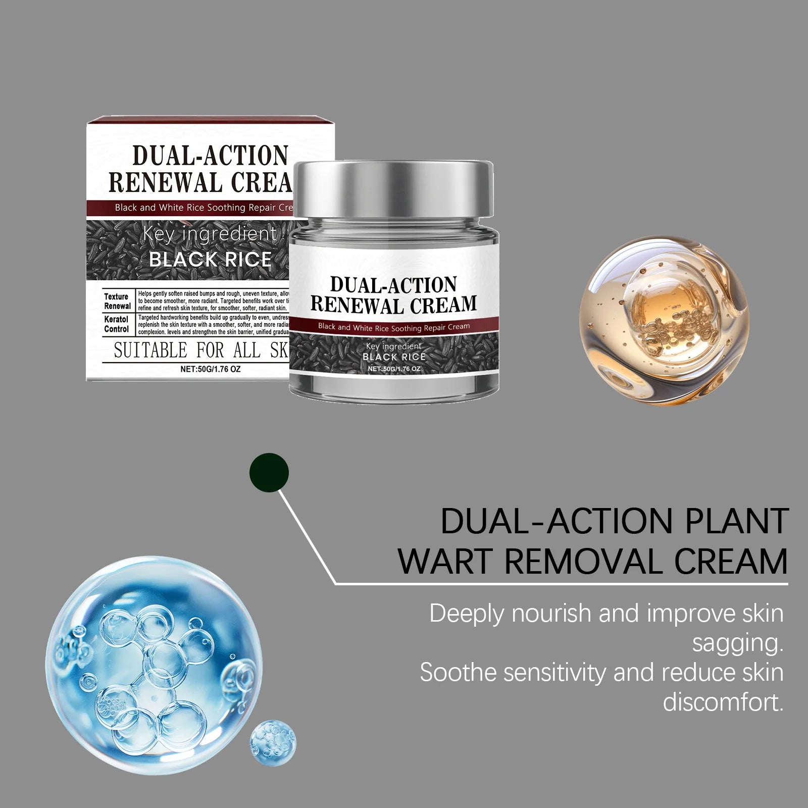Black Rice Face & Body Scrub | Natural Exfoliator for Radiant Skin Scrubs Treatments Tidesmit