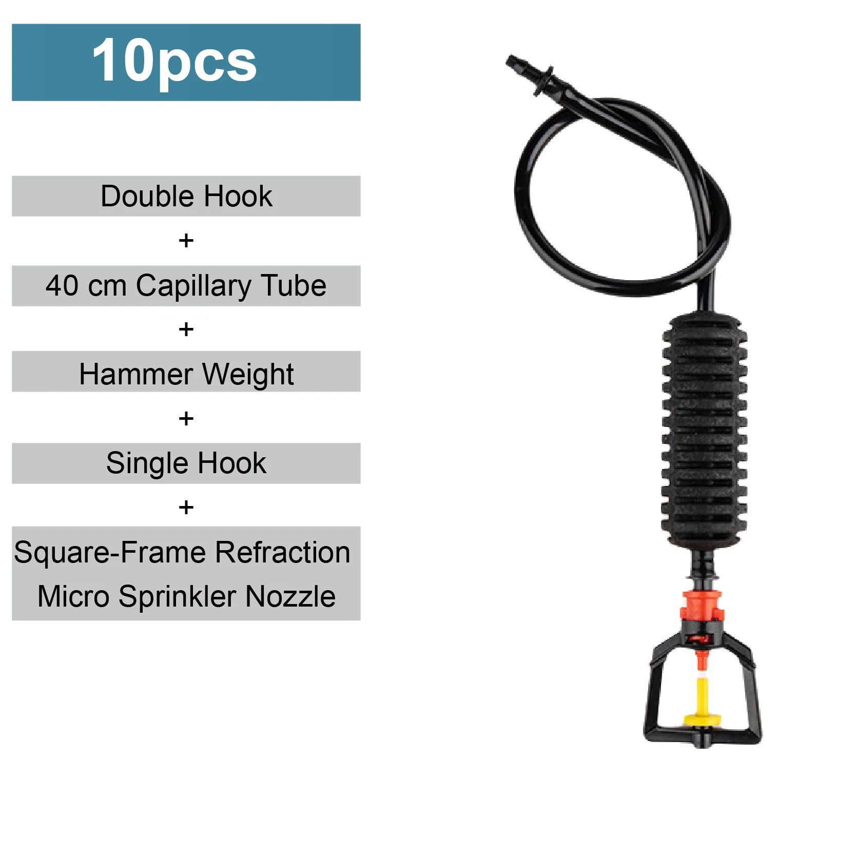 Greenhouse Hanging Mist Sprayer 360° Rotating Irrigation Spray Nozzle Fogging Sprinkler Nozzle for Garden Irrigation