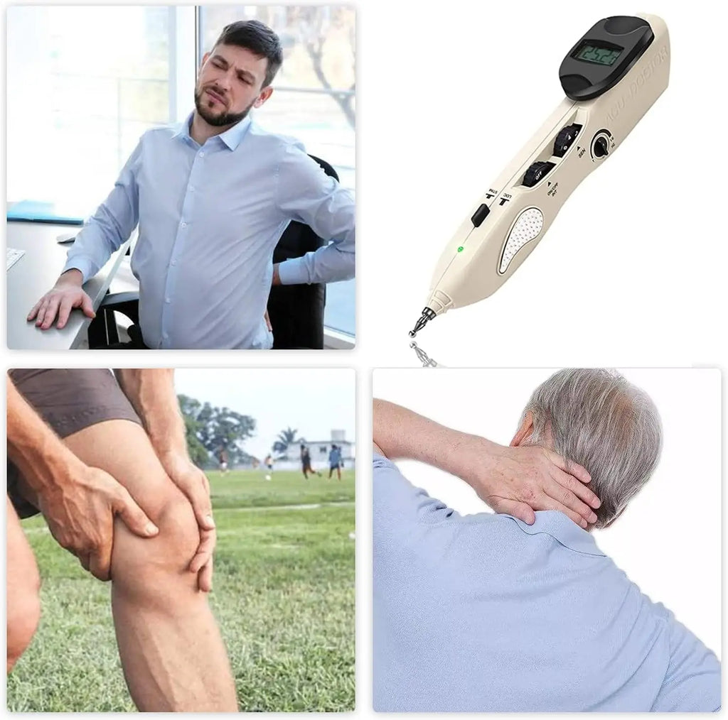 Electric Acupuncture Pen - Rechargeable Muscle Relief Massage Tool Back Massage Instrument Tidesmit
