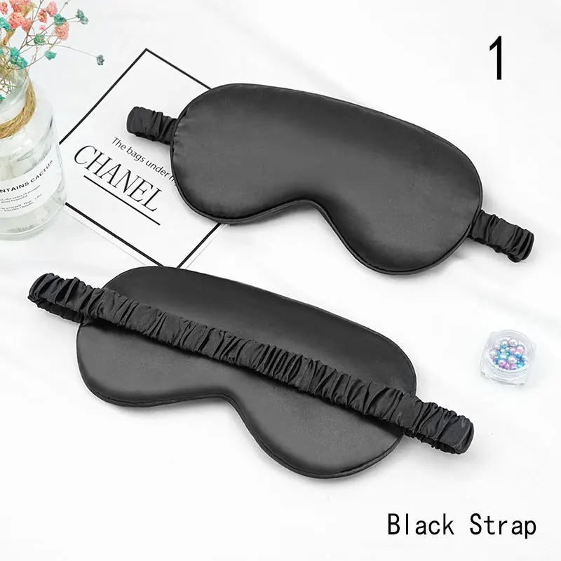Imitated Silk Eye Mask for Sleeping Breathable Eyeshade Cover Sleeping Mask for Travel Nap Soft Comfort Blindfold Night Eyepatch