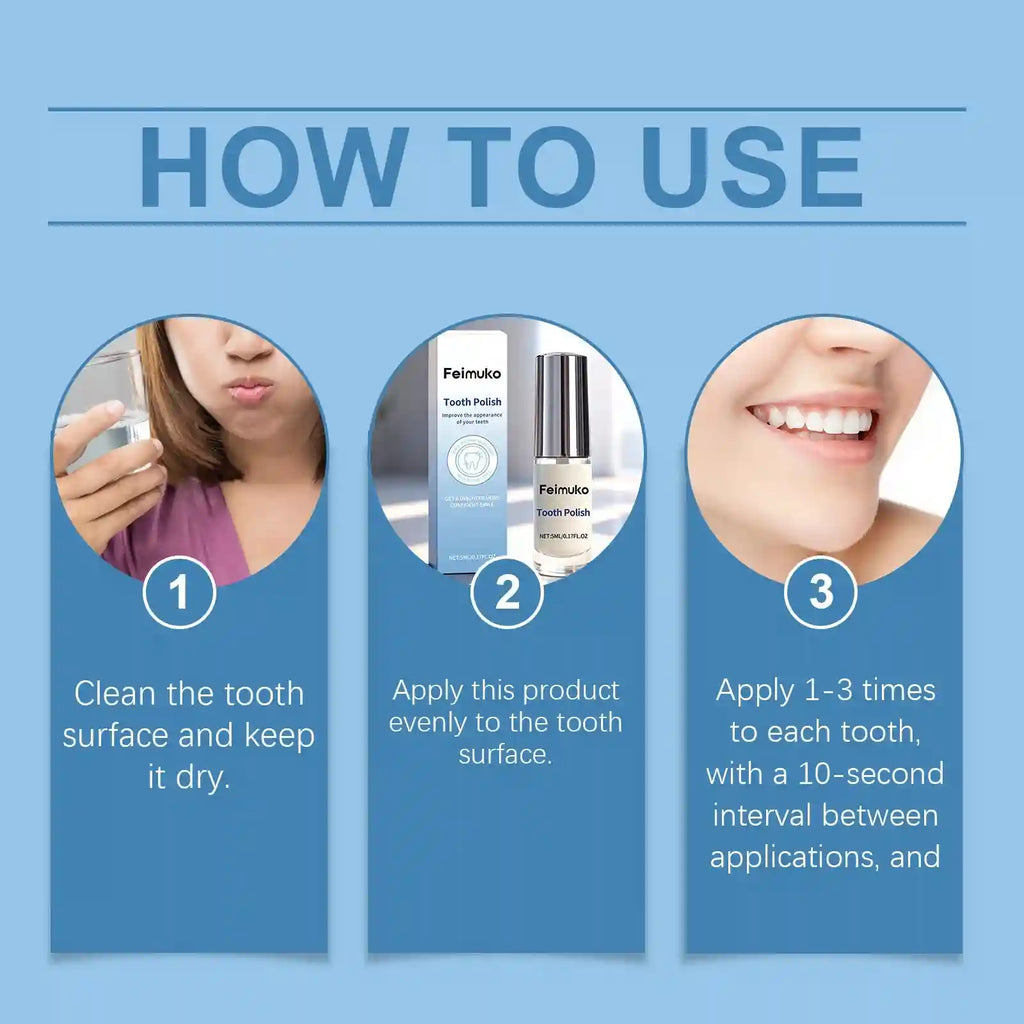 Tidesmit teeth whitening paint for removing plaque, stains, and brightening yellow teeth for fresh breath.