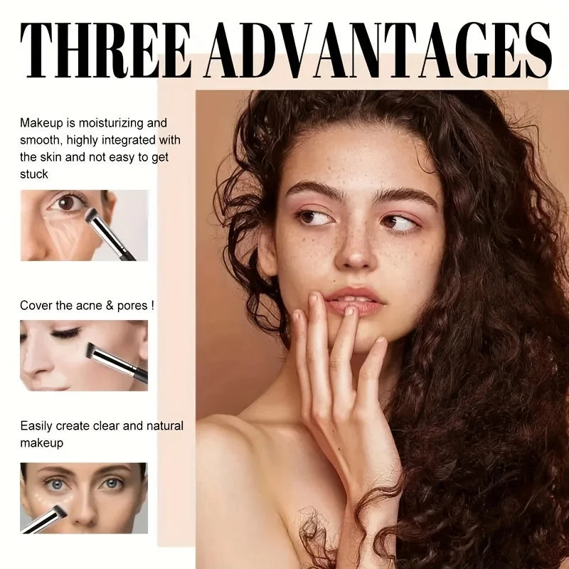 Tidesmit creamy triple shade concealer palette and brush set for covering dark circles and blemishes