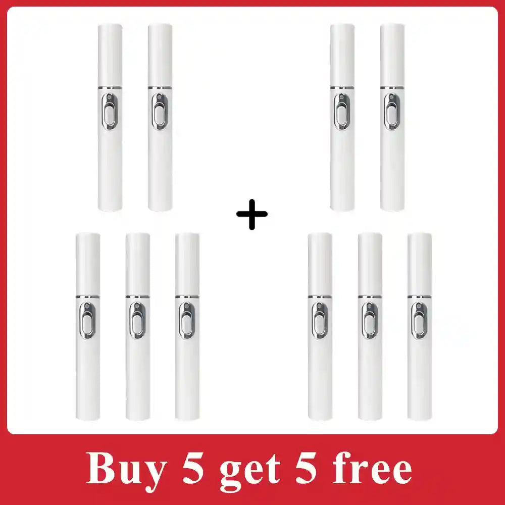 Blue Light Skin Care Pen - Rechargeable Facial Wand & Wellness Tool Massage Roller 10pcs Tidesmit