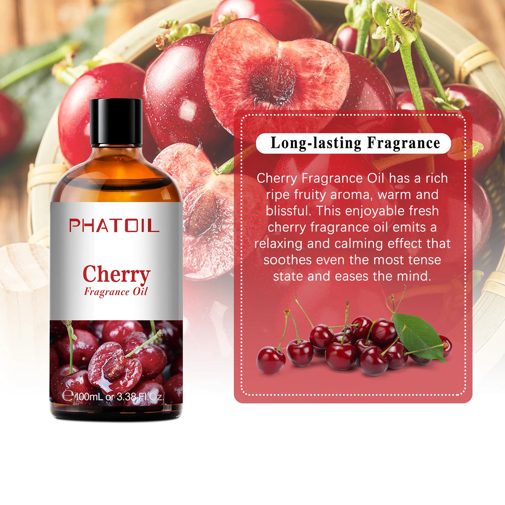 PHATOIL Fruit Fragrance Oils Coconut & Vanilla Lime Mango Strawberry Banana 100ml Aromatherapy Fragrance Oils For Diffuser