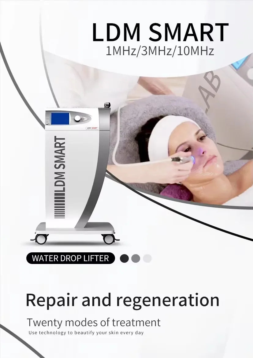 LDM Smart ultrasonic anti-aging machine for professional facial lifting, skin firming, and wrinkle removal treatment.