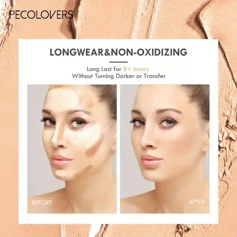 Tidesmit foundation stick for contouring and concealing in detailed swatch view for flawless face makeup application