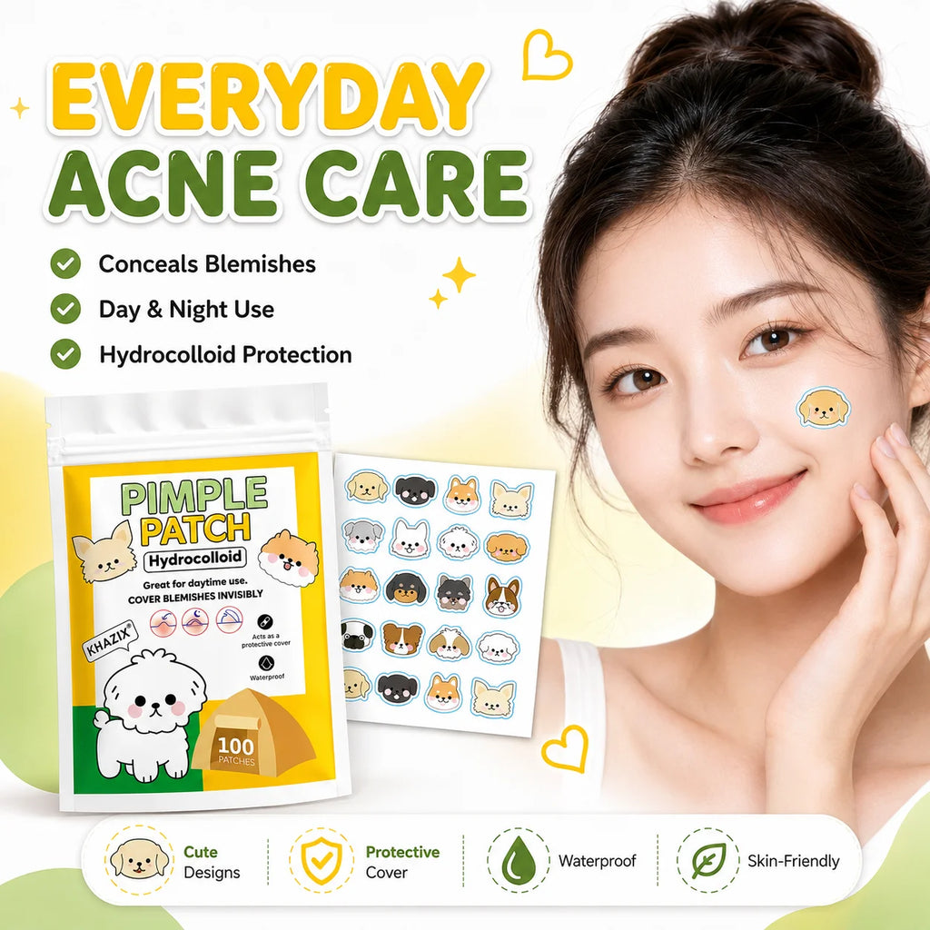 20pcs Cute Dog Pimple Patches / Face / Acne Spot Covers / Blemishes / Pimple Marks / Unisex.