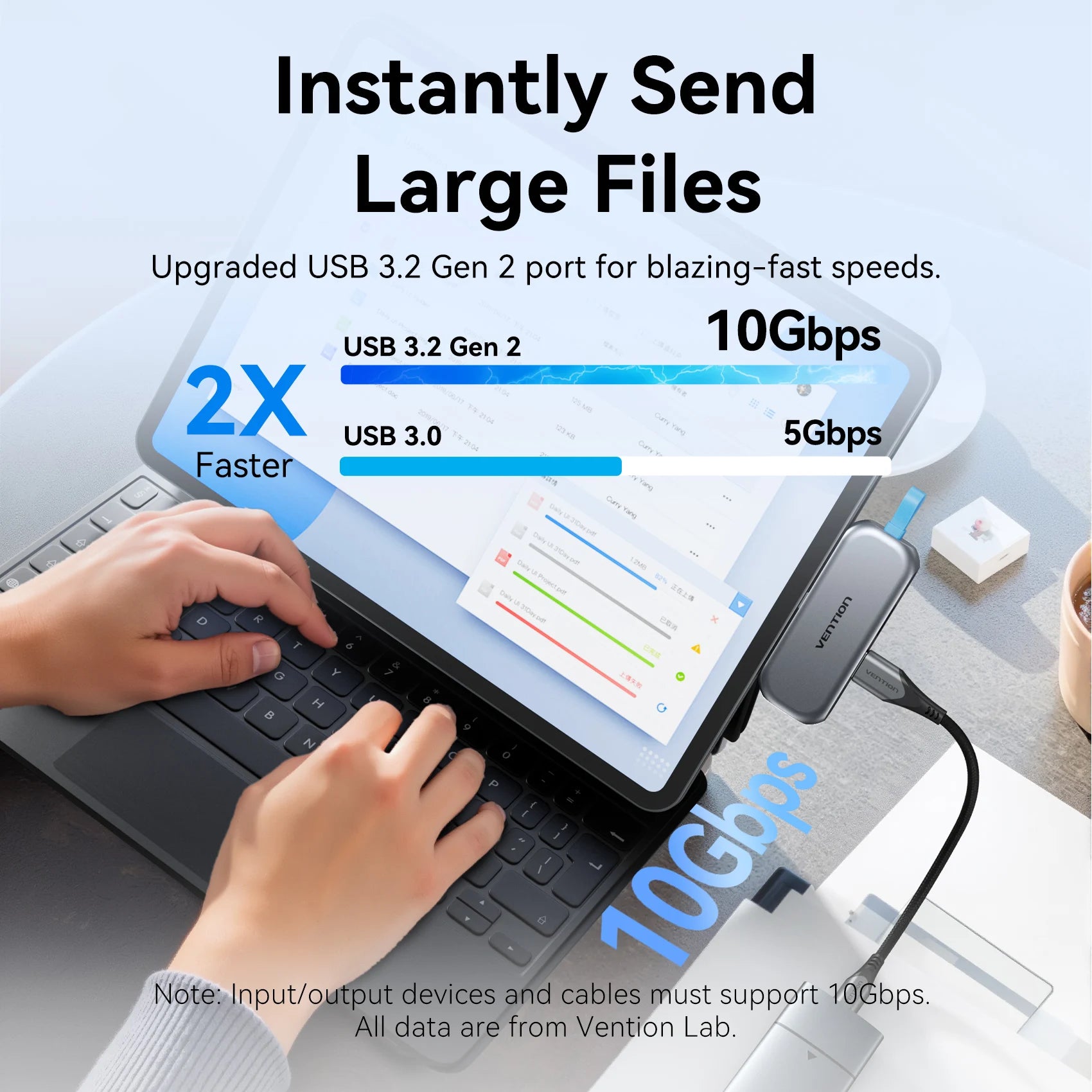 USB C Hub 4K 60Hz Adapter - 100W PD Charging for Laptop - Space Gray Tidesmit