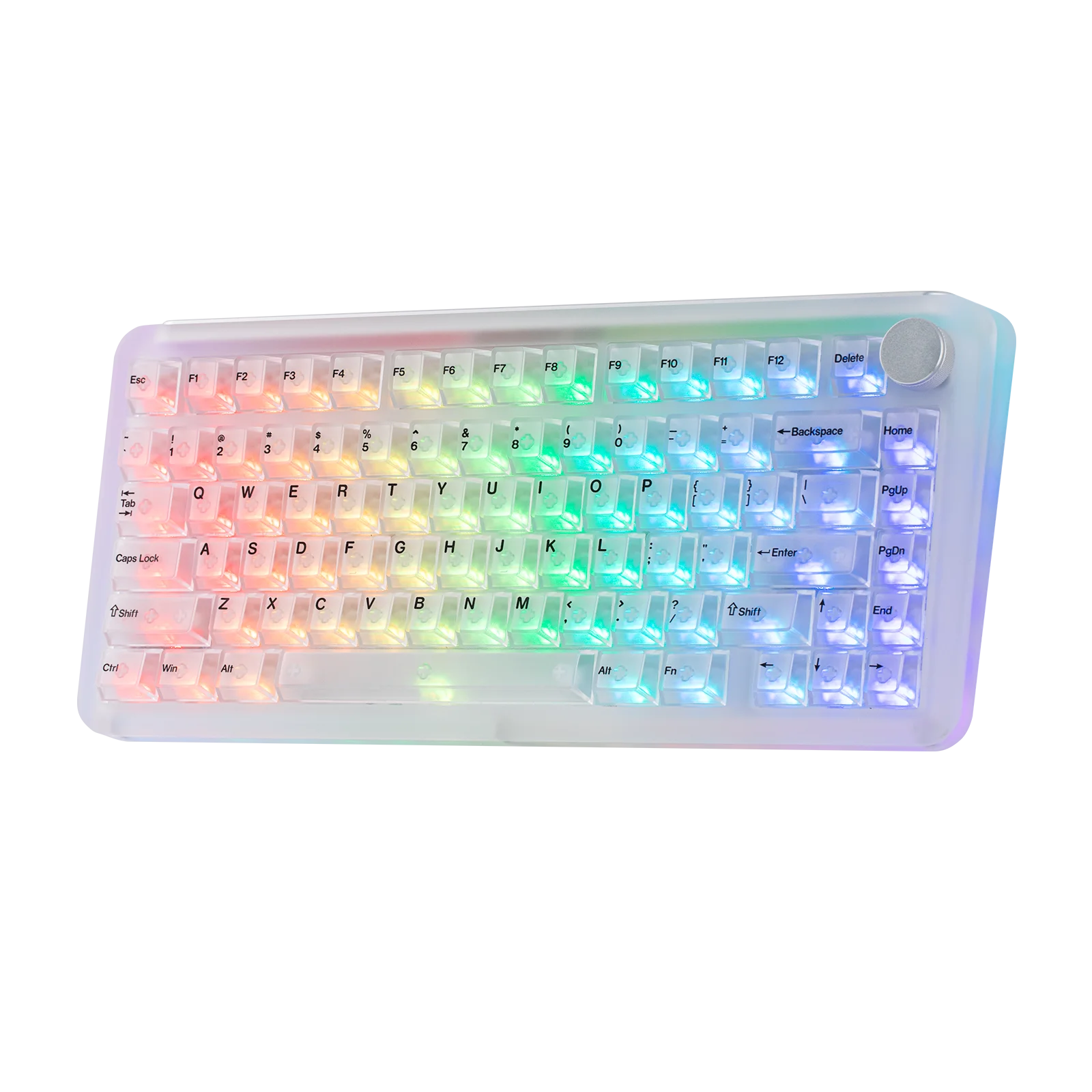 KiiBOOM Phantom81 V4 75% ANSI US Layout Tri-mode Wireless Acrylic Semi-Translucent Mechanical Keyboard with Shine Through Keycap
