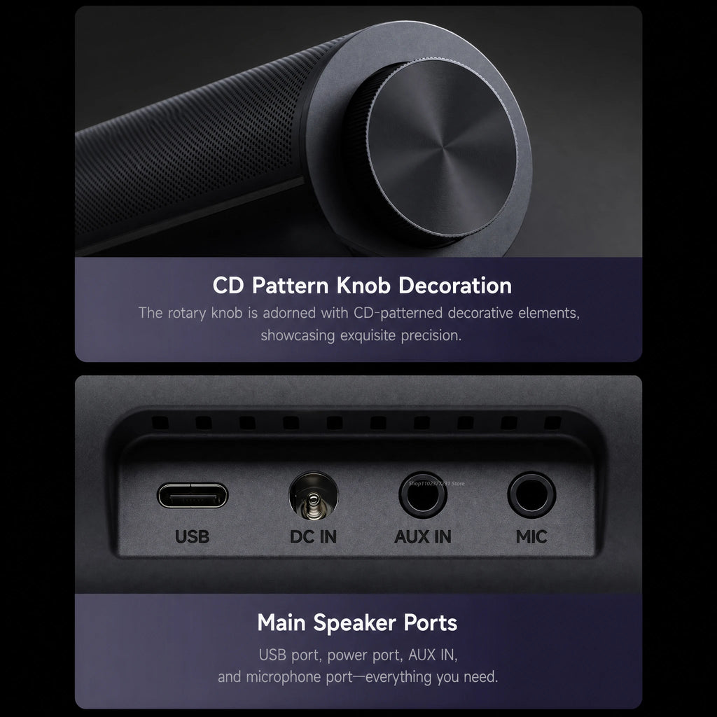 NEW Mijia REDMI Computer Speaker 2 Pro Four-Unit Two-Channel Stereo RGB Ambient Light Bluetooth 5.0 Built-in Microphone