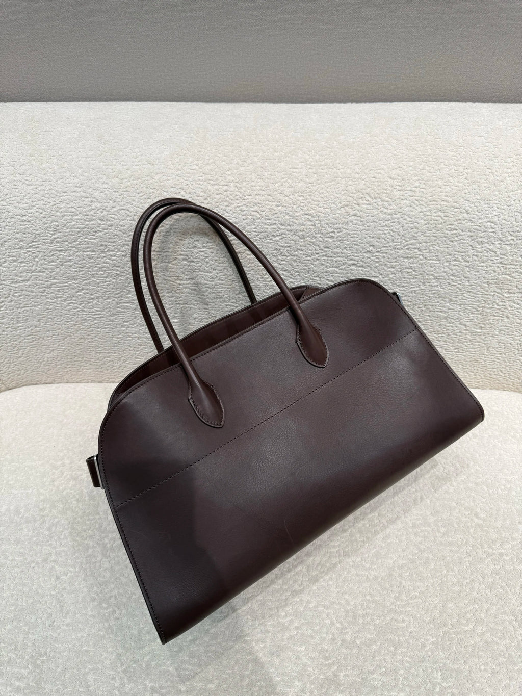 Unisex saddle leather all steel hardware inner sheepskin single shoulder large capacity hand-held horizontal bag