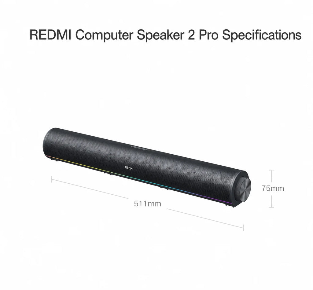 NEW Mijia REDMI Computer Speaker 2 Pro Four-Unit Two-Channel Stereo RGB Ambient Light Bluetooth 5.0 Built-in Microphone