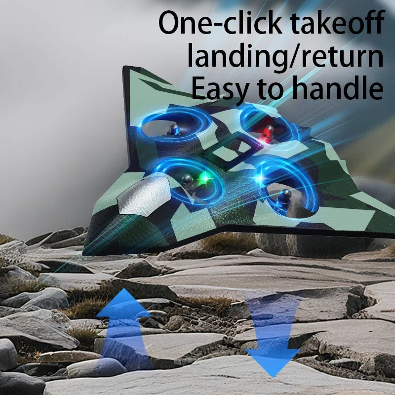 RC Foam Fighter Jet 6CH Stunt Drone - Durable EPP Foam - Tidesmit Tidesmit