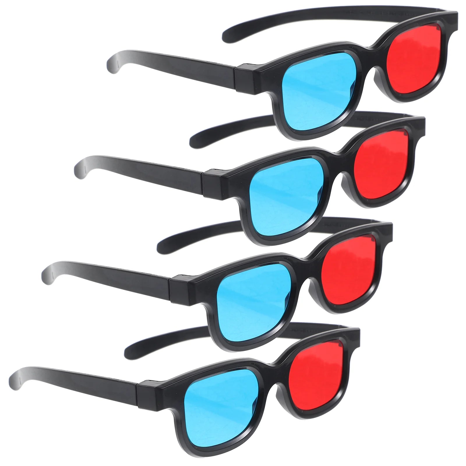 3D Glasses for Movies and PC - Universal Lightweight Red Blue Design Tidesmit