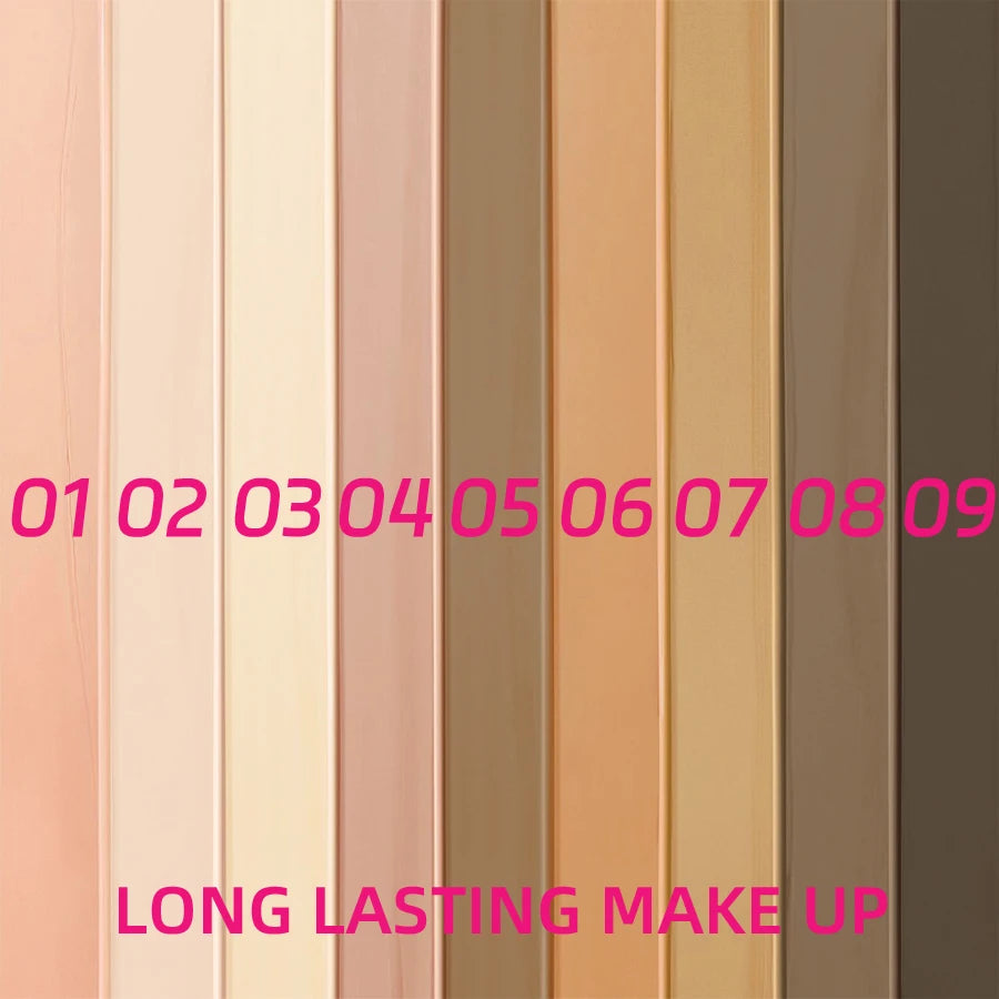 Tidesmit professional matte liquid foundation swatch showing waterproof oil-control concealer texture