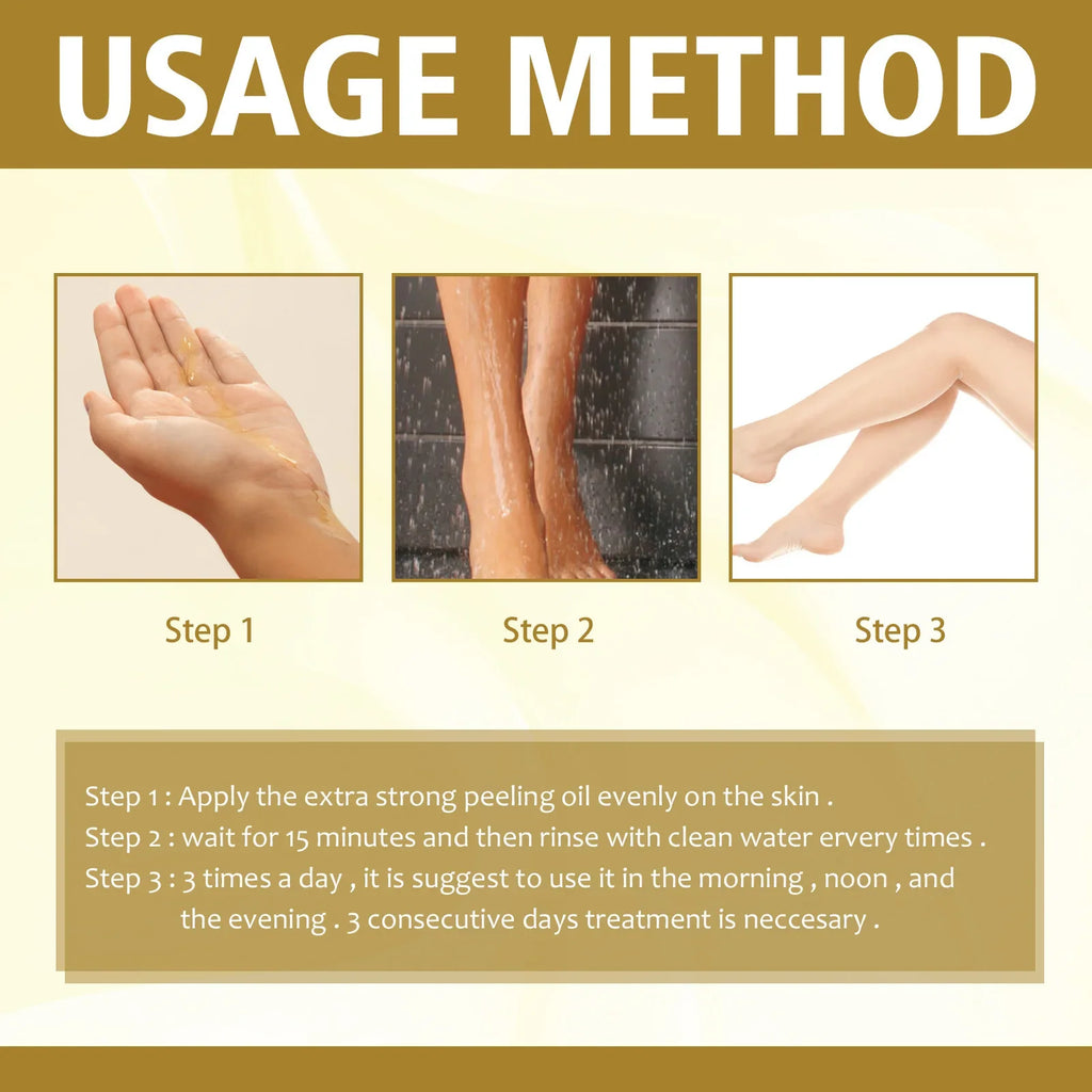 Yellow Peeling Oil for Dark Spots - Exfoliating Serum 50ml-150ml Scrubs Treatments Tidesmit