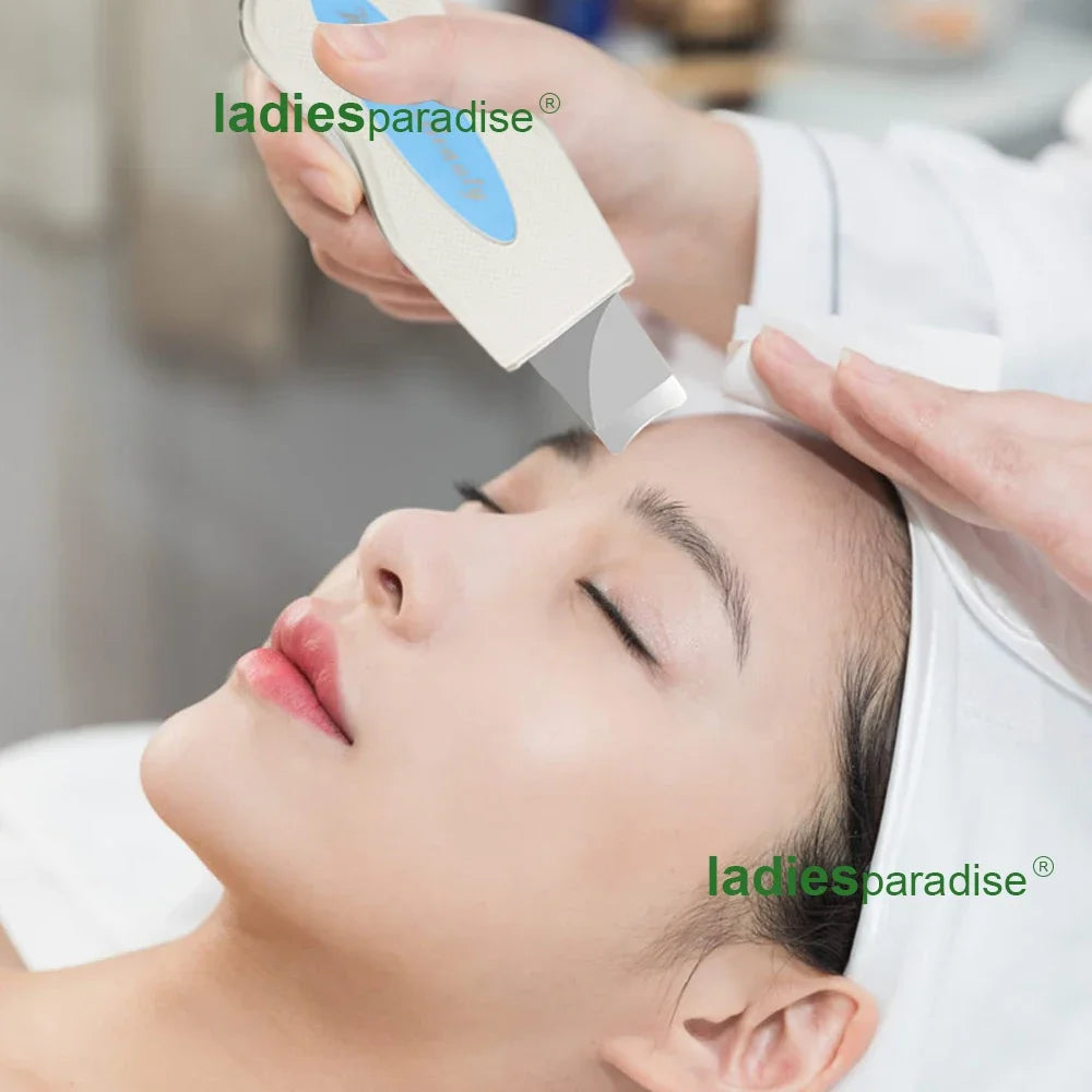 Ultrasonic Facial Skin Scrubber | Deep Pore Exfoliator & Spa Tool Scrubs Treatments Tidesmit